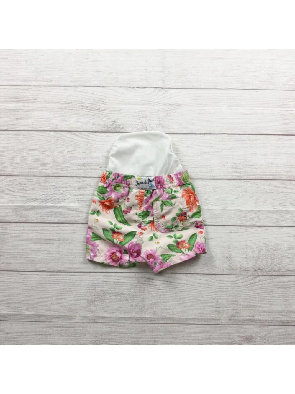 Janie And Jack Floral Print Baby Swim Trunks Tropical Style 6-12 Months